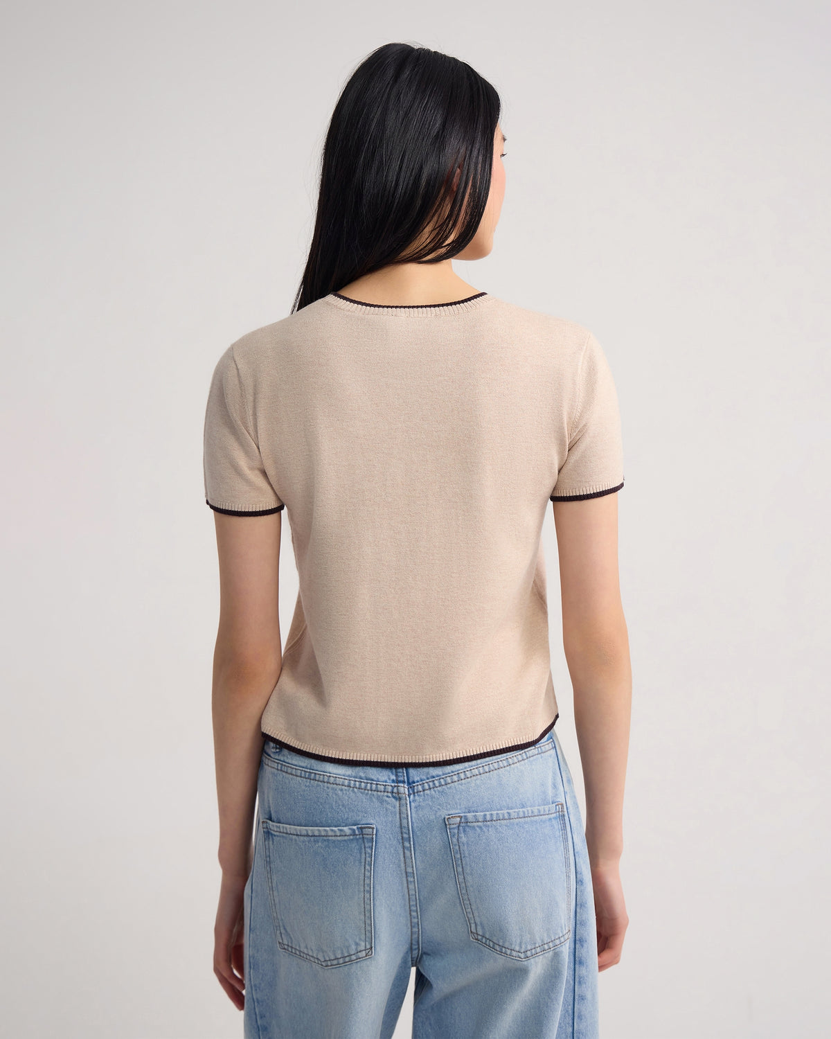 Indra Tipping Knit WOMENS KNITWEAR