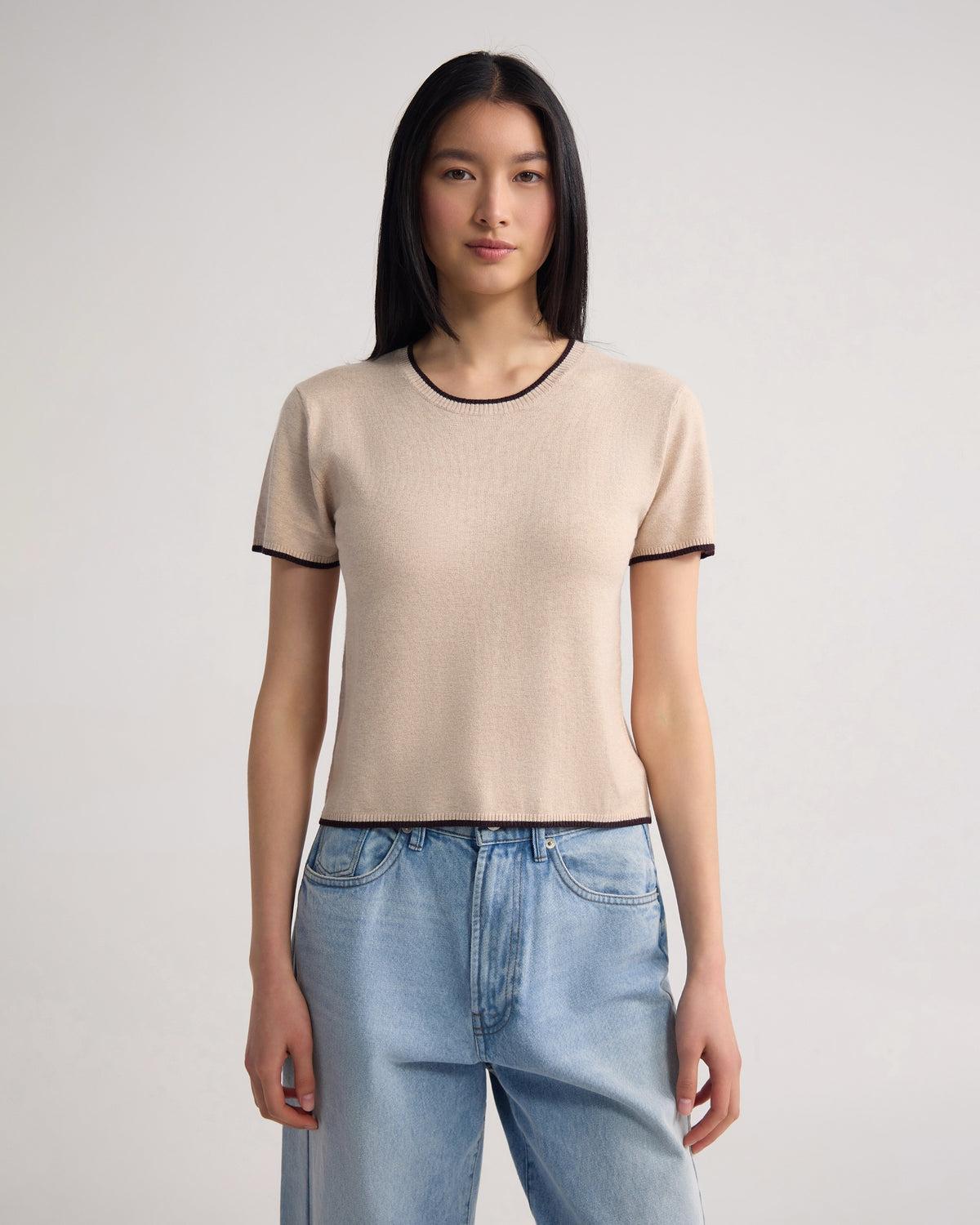 Indra Tipping Knit WOMENS KNITWEAR