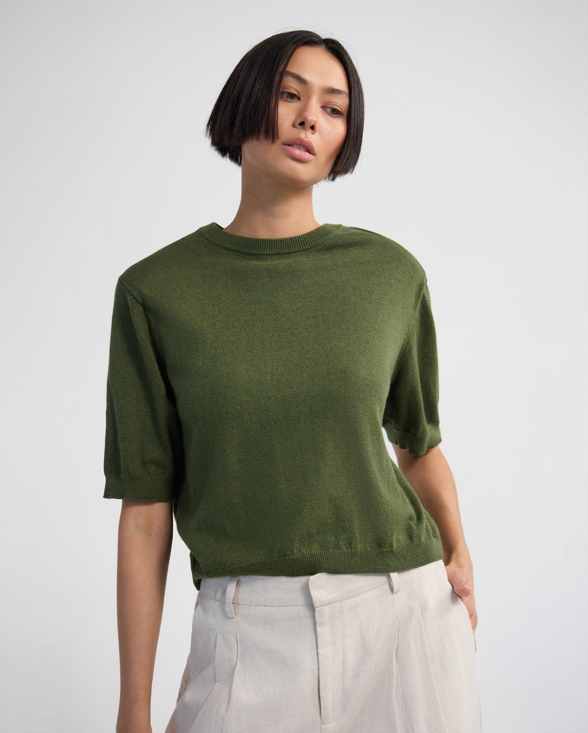 Leeta Cashmere Blend Shldr Pad Knit WOMENS KNITWEAR