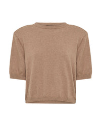 Leeta Cashmere Blend Shldr Pad Knit