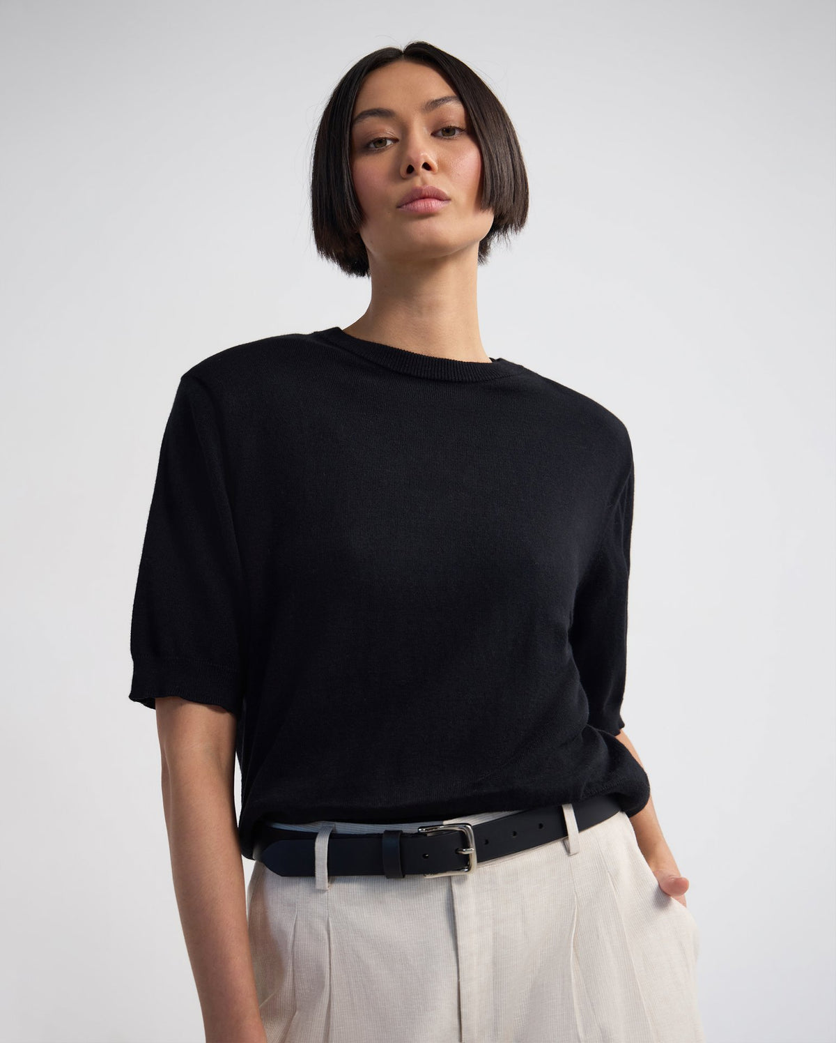 Leeta Cashmere Blend Shldr Pad Knit WOMENS KNITWEAR