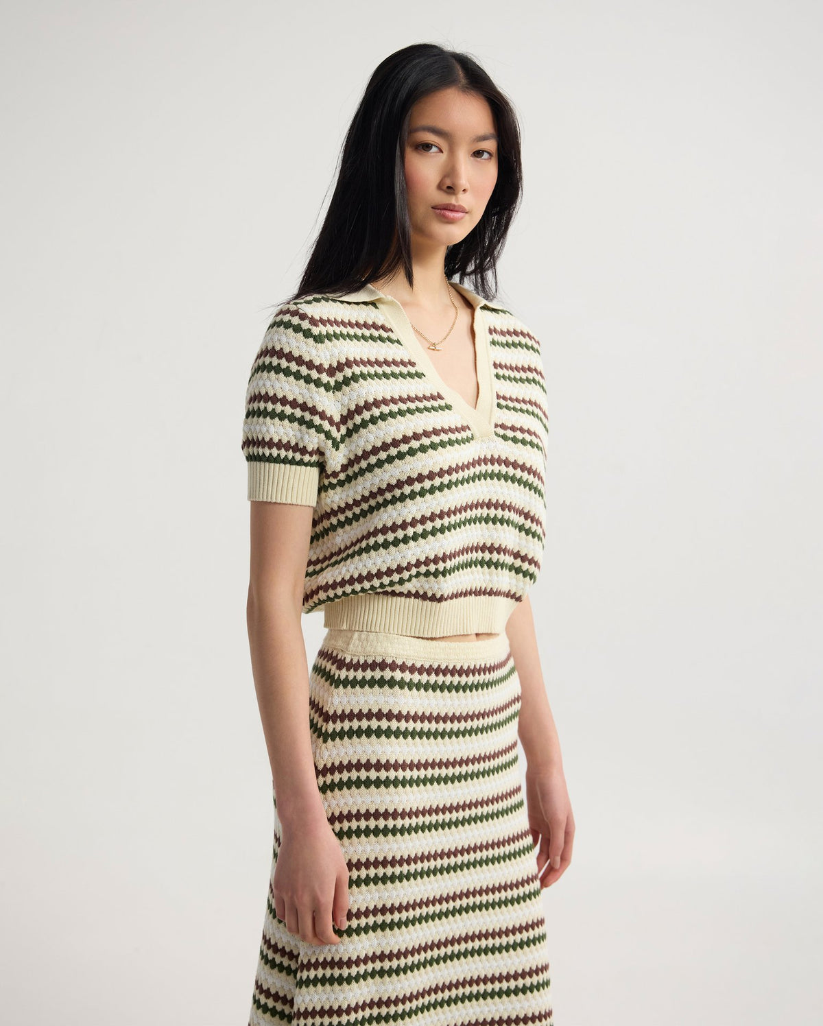 Berlin Knitted Polo Top