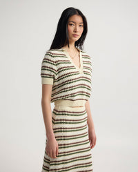 Berlin Knitted Polo Top
