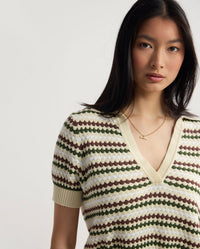 Berlin Knitted Polo Top