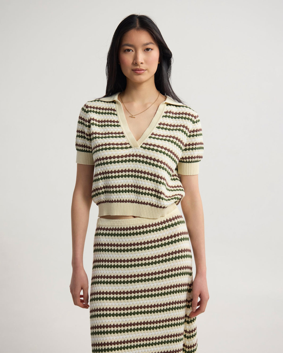 Berlin Knitted Polo Top