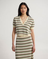 Berlin Knitted Polo Top