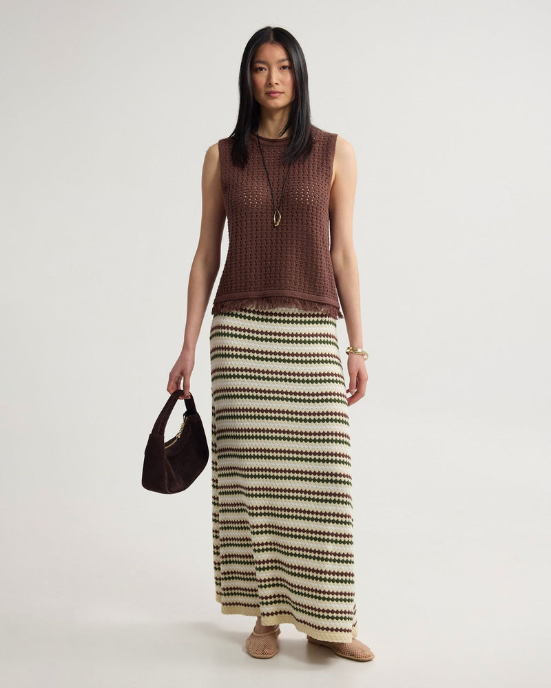 Lily Knitted Fringe Tank
