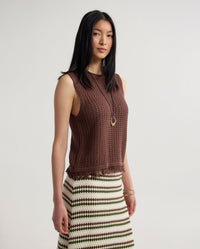 Lily Knitted Fringe Tank