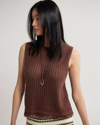 Lily Knitted Fringe Tank