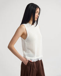 Lily Knitted Fringe Tank
