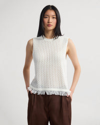 Lily Knitted Fringe Tank