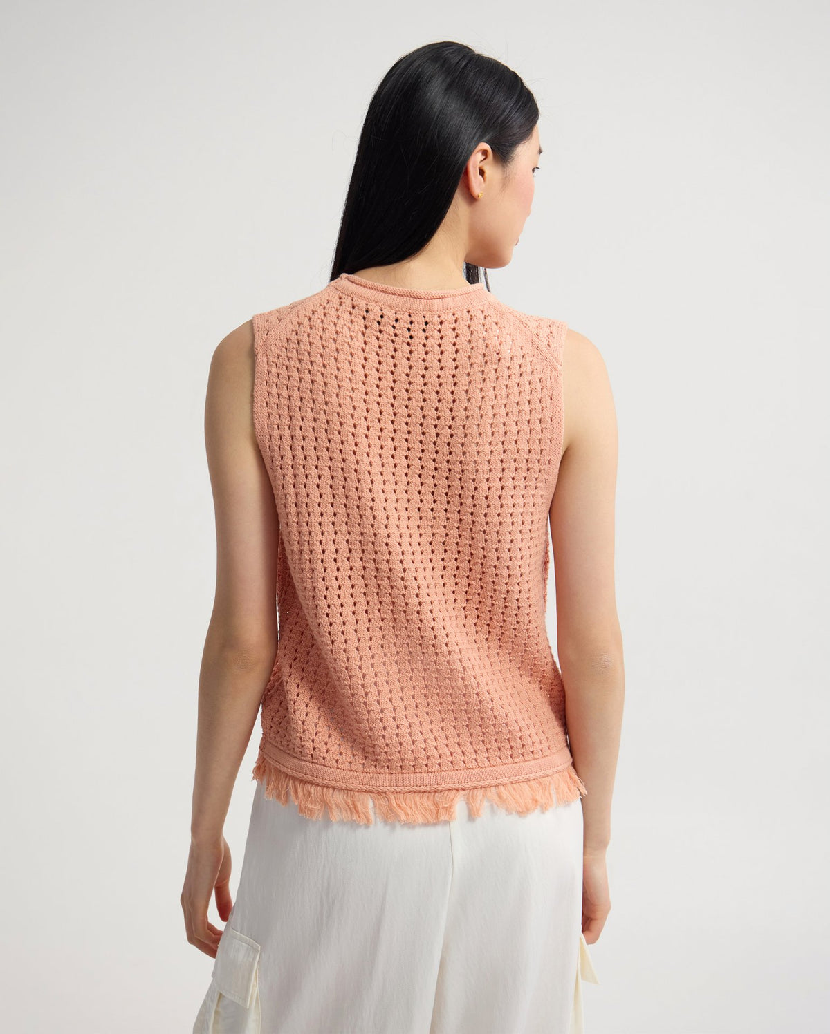 Lily Knitted Fringe Tank