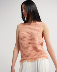 Lily Knitted Fringe Tank