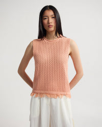 Lily Knitted Fringe Tank