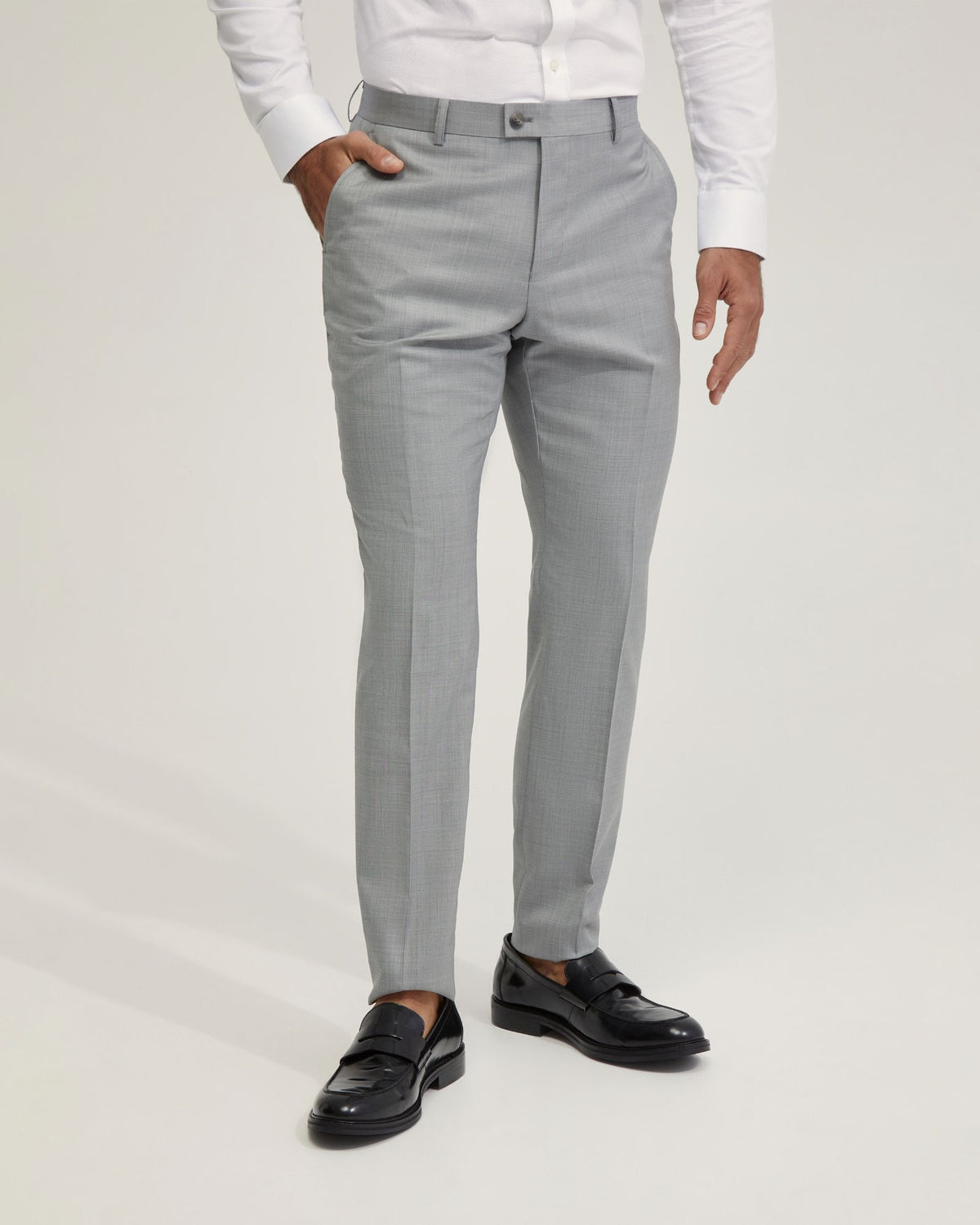 Grey Pants Suit Trousers With Loafers Grey Suit Black Polo Grey