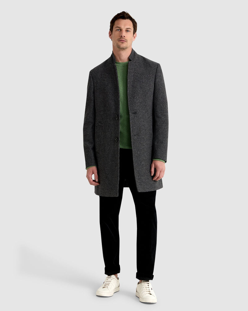 AUSTIN WOOL RICH OVERCOAT MENS JACKETS AND COATS