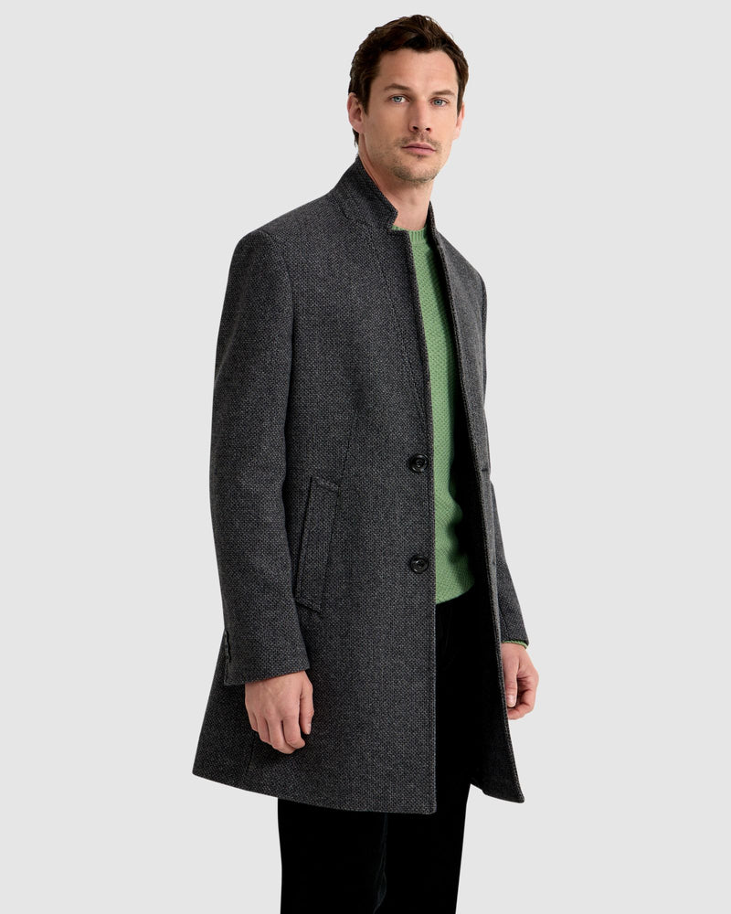 AUSTIN WOOL RICH OVERCOAT MENS JACKETS AND COATS