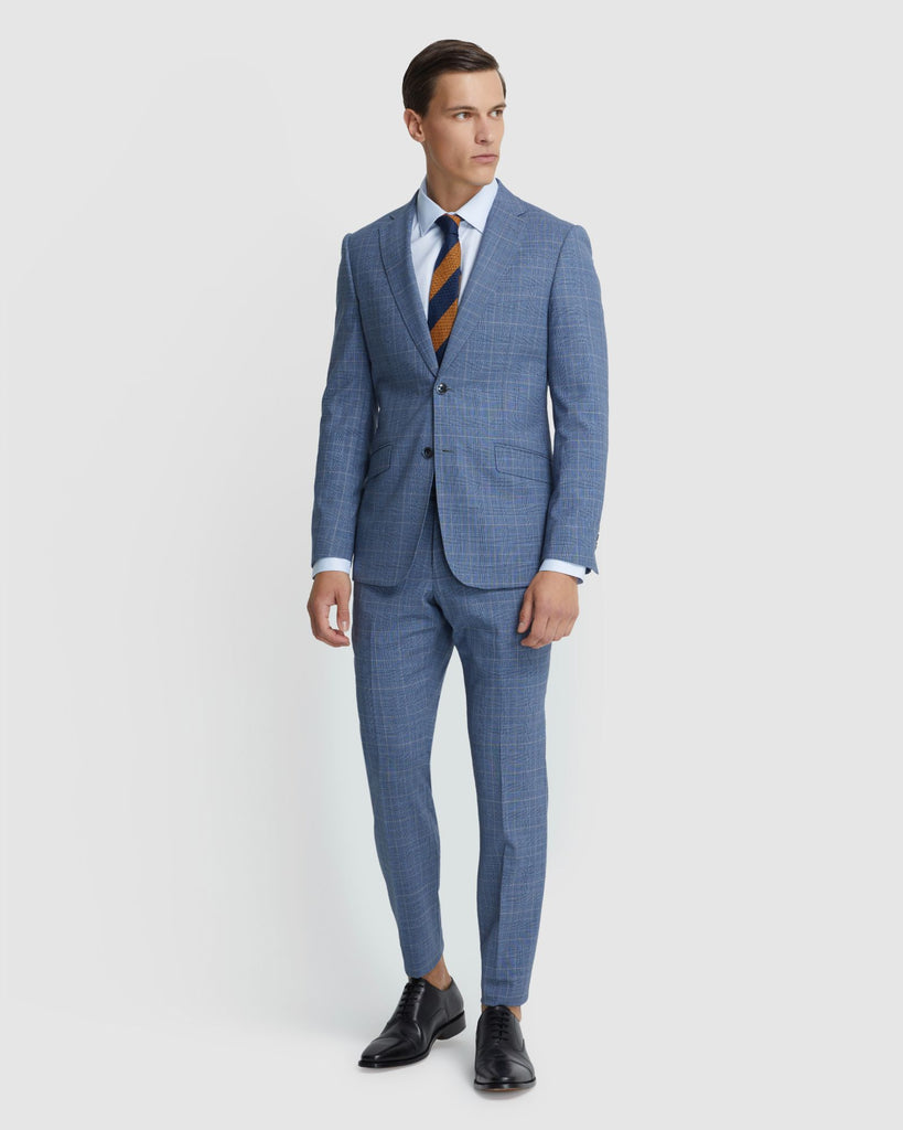 New Hopkins Wool Suit Jacket – 100% Merino, Slim Fit, Check Pattern ...