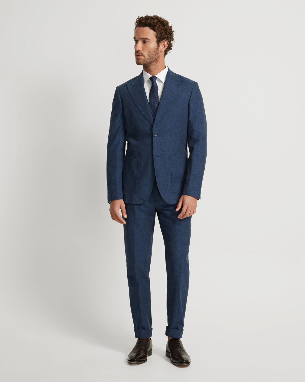 Byron Linen Blend Peak Lapel Jacket – Oxford Shop