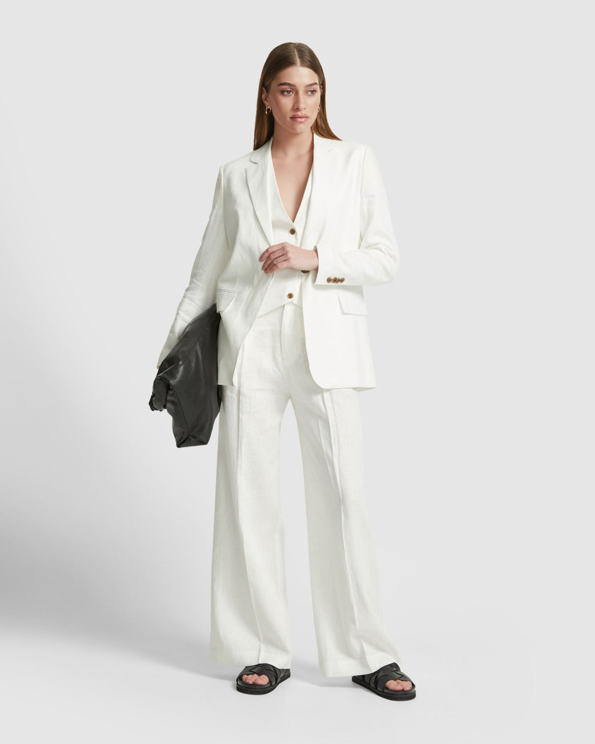 WILLOW LINEN JACKET - AVAILABLE ~ 1-2 weeks WOMENS SUITS JKTS COATS