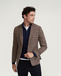 BLAKE WOOL RICH CHECKED BLAZER MENS JACKETS AND COATS