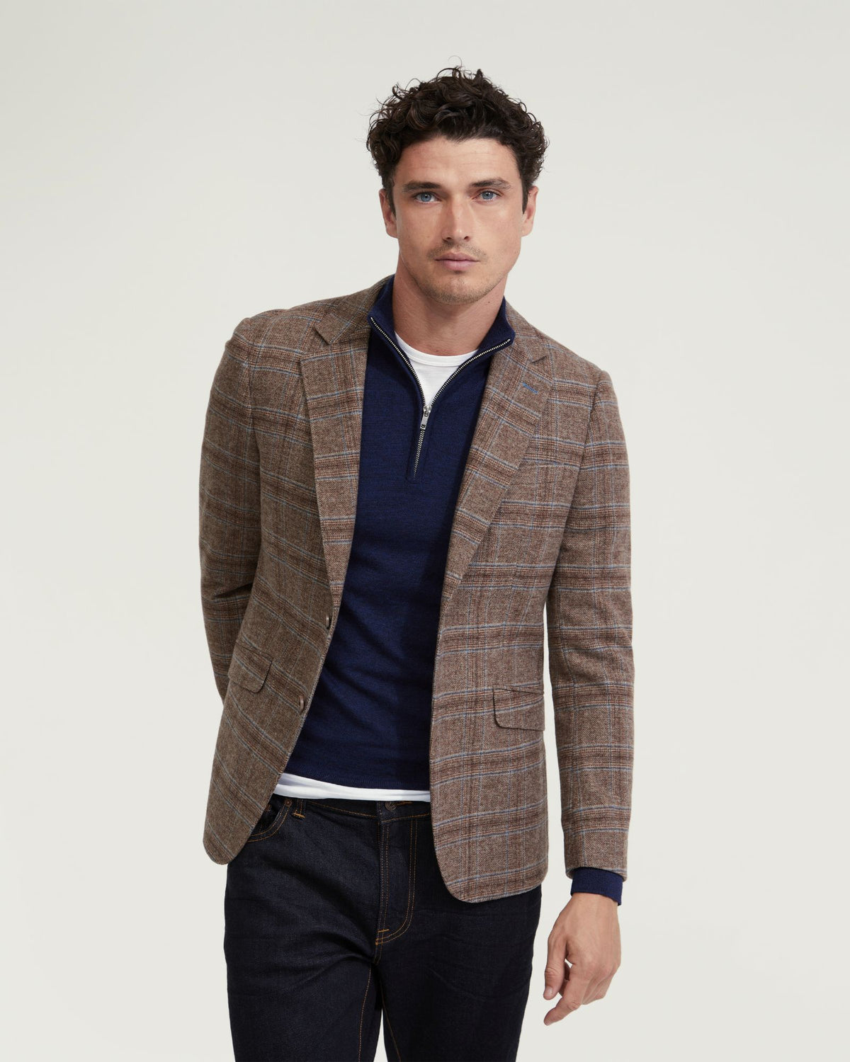 BLAKE WOOL RICH CHECKED BLAZER MENS JACKETS AND COATS