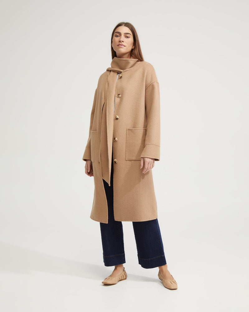 SCOUT SCARF NECK UNLINED COAT - AVAILABLE ~ 1-2 weeks