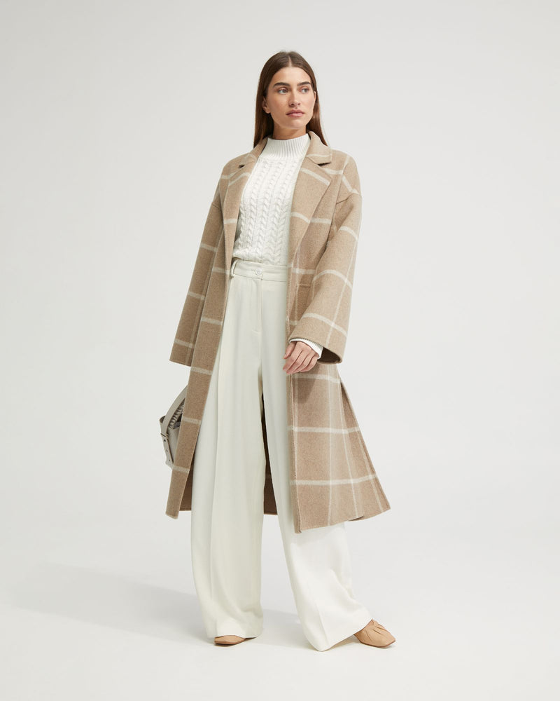 ASHLEY WOOL RICH UNLINED CHECK COAT - AVAILABLE ~ 1-2 weeks