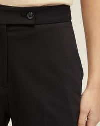 HOLLY COTTON BLEND CROP LEG PANTS WOMENS PANTS