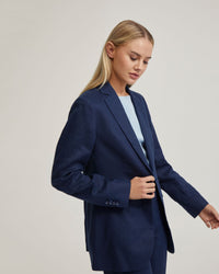 LOLA LINEN JACKET WOMENS SUITS JKTS COATS