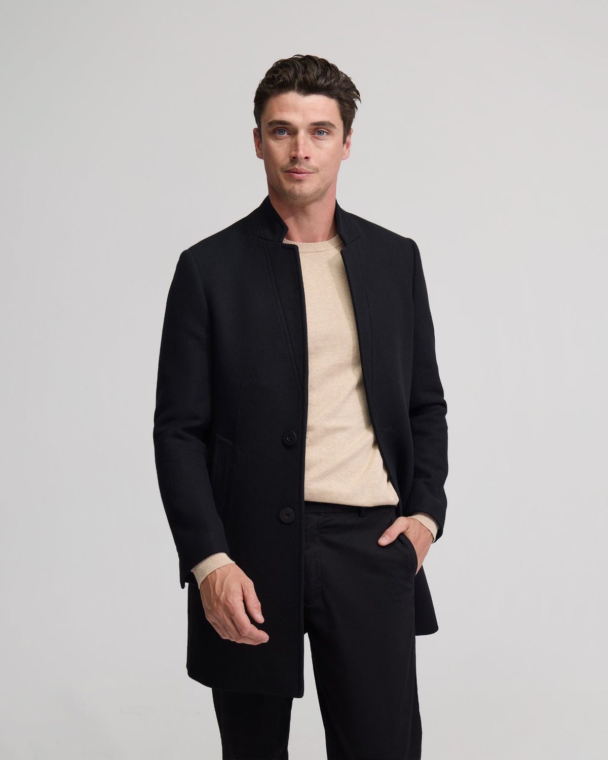 Austin Wool Rich Twill Coat MENS JACKETS AND COATS