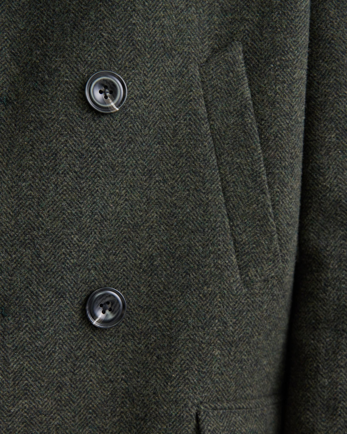 Mason Herringbone Wool Coat MENS JACKETS AND COATS
