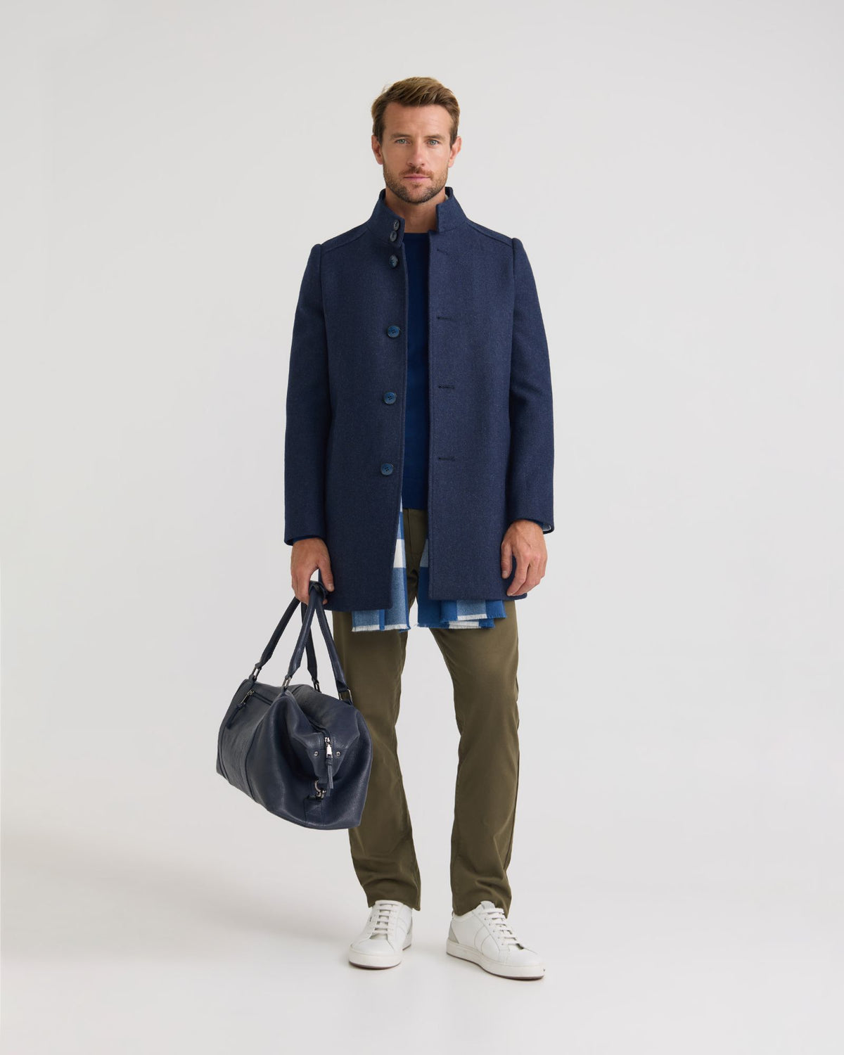 Dunbar Wool Herringbone Coat MENS JACKETS AND COATS