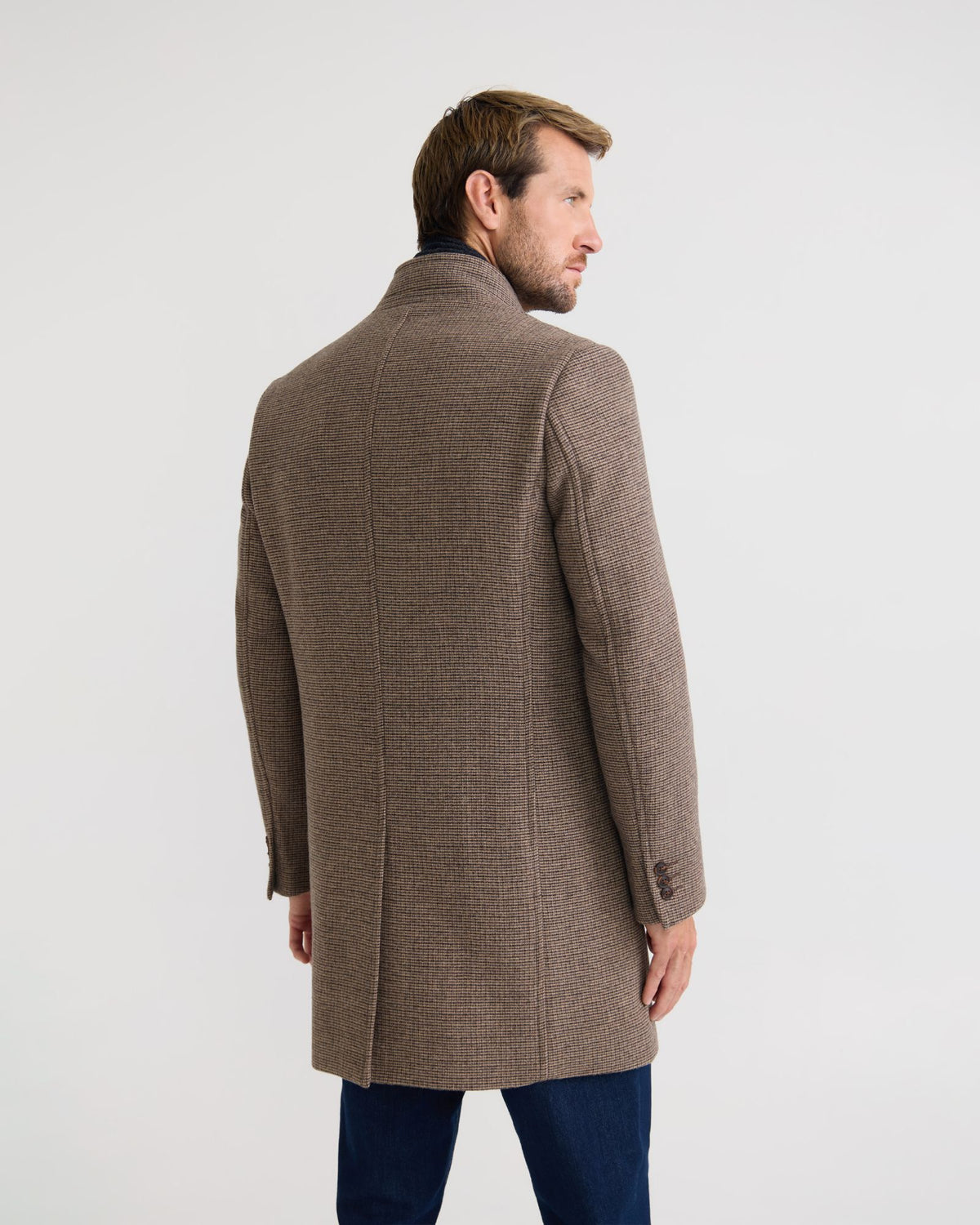 Austin Wool Check Coat MENS JACKETS AND COATS