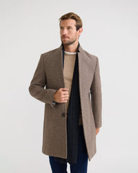 Austin Wool Check Coat MENS JACKETS AND COATS
