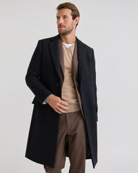 George Wool Check Coat MENS JACKETS AND COATS