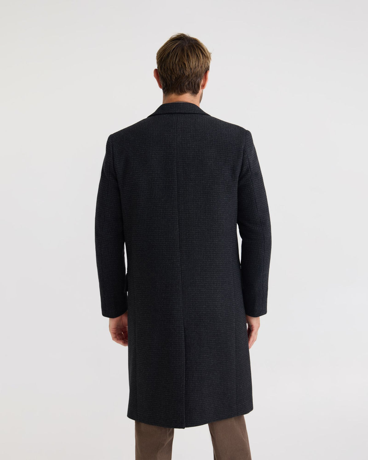 George Wool Check Coat MENS JACKETS AND COATS