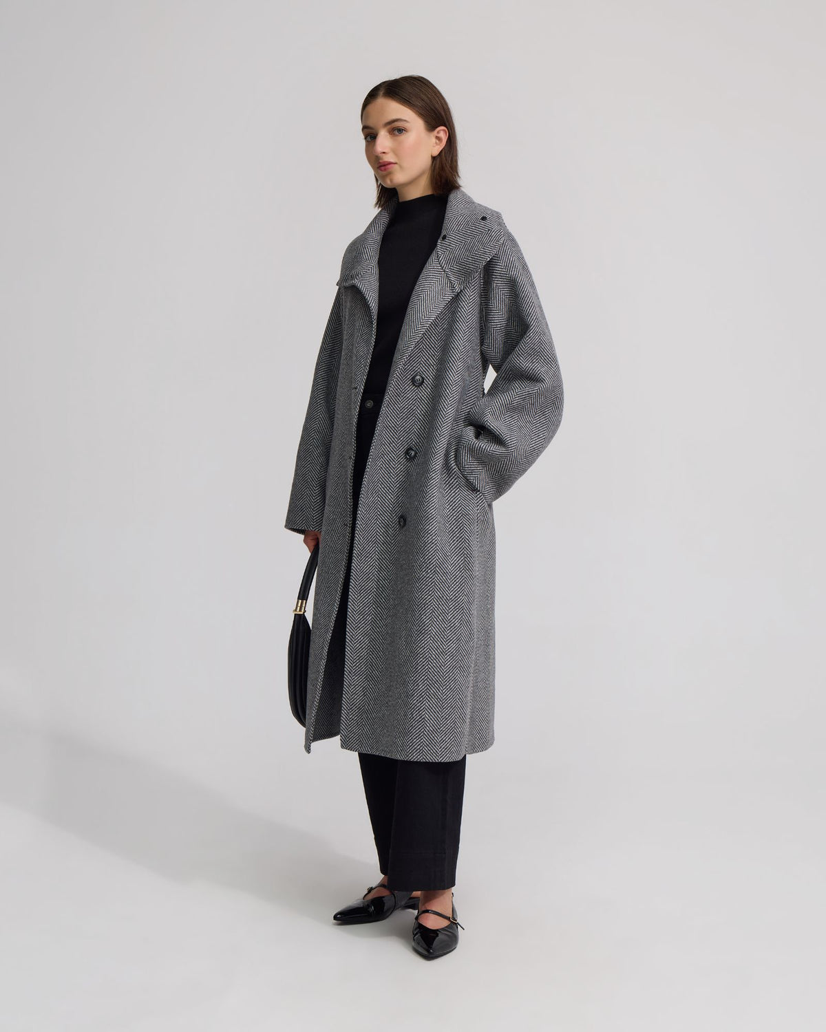 Edi Herringbone Coat WOMENS SUITS JKTS COATS