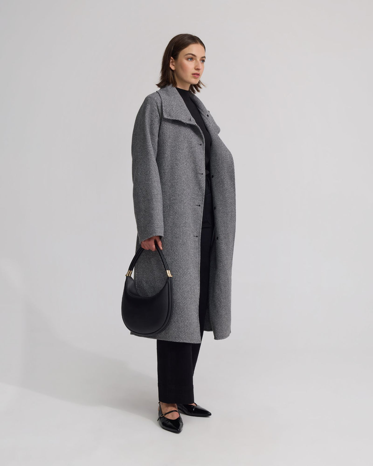 Edi Herringbone Coat