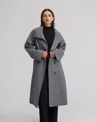 Edi Herringbone Coat WOMENS SUITS JKTS COATS