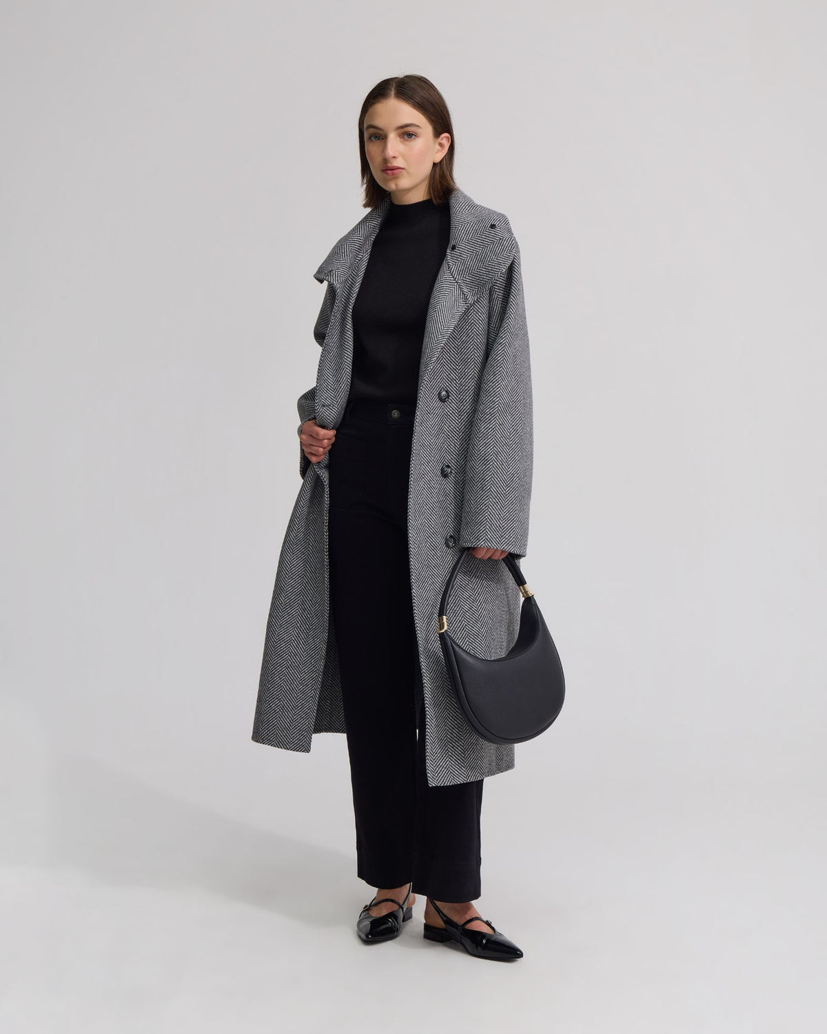 Edi Herringbone Coat