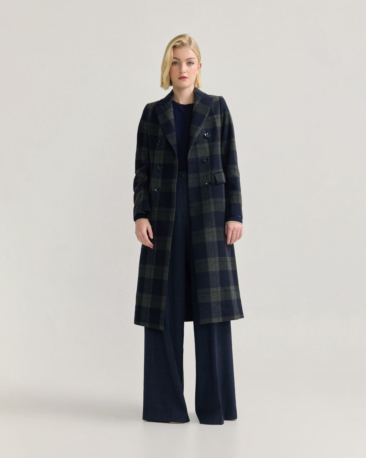 Lily Checked Wool Coat - Available ~ 1-2 weeks WOMENS SUITS JKTS COATS