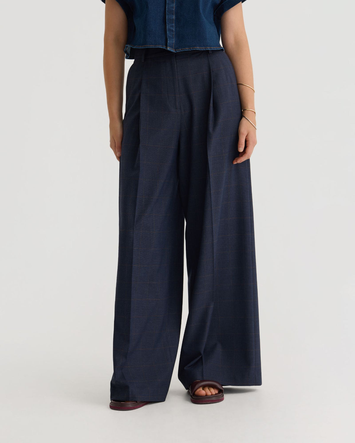 Margot Checked Pants WOMENS PANTS