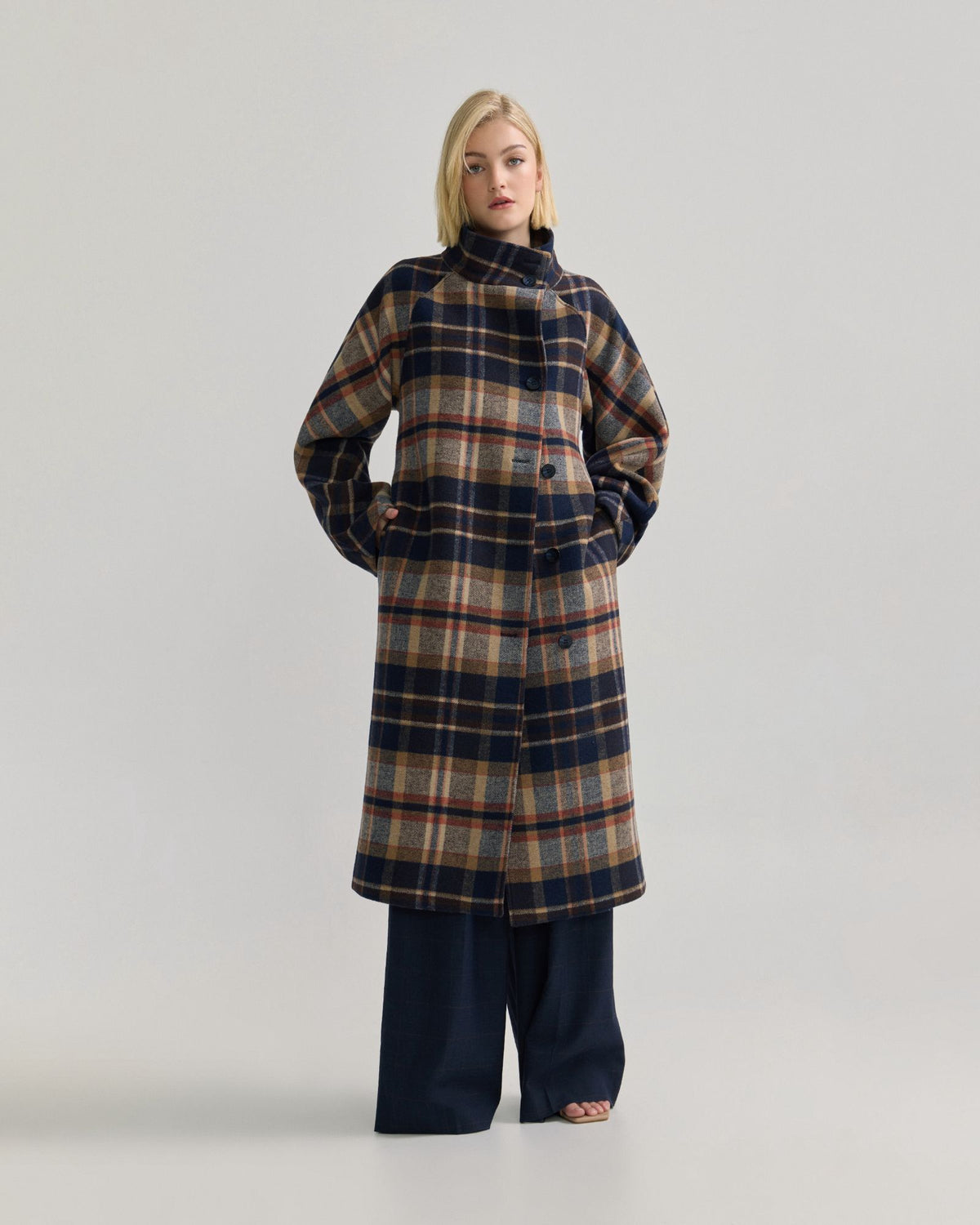 Edi Wool Checked Coat WOMENS SUITS JKTS COATS