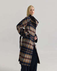 Edi Wool Checked Coat WOMENS SUITS JKTS COATS