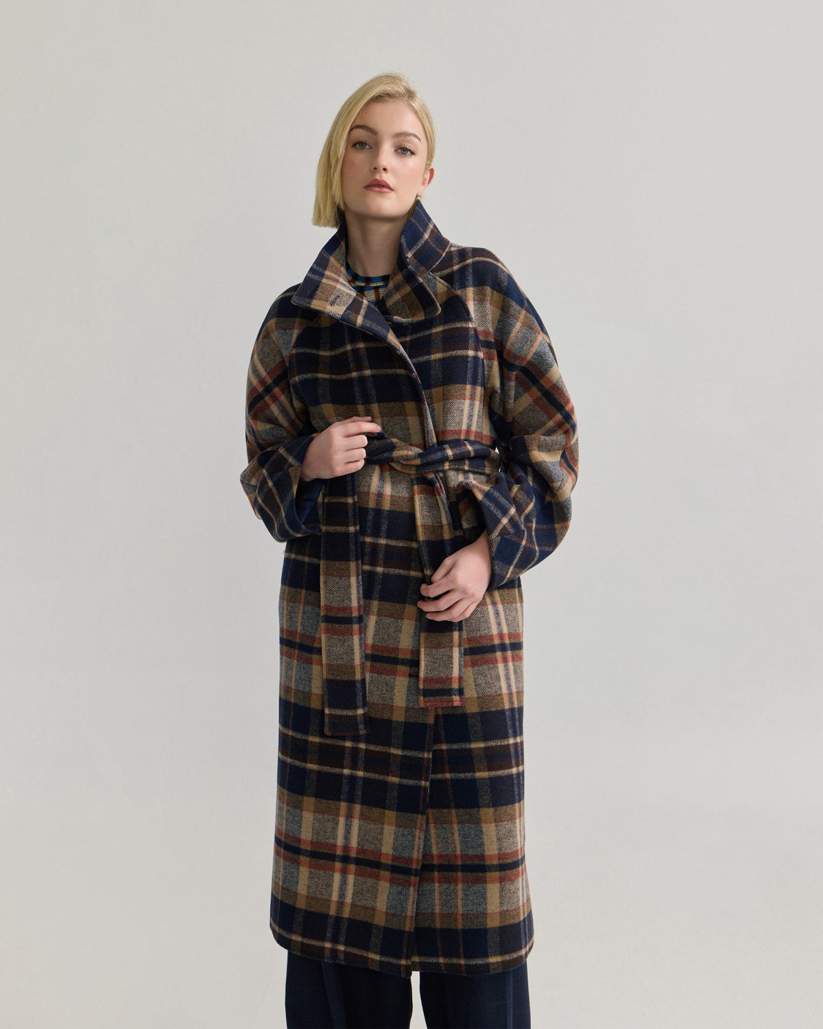 Edi Wool Checked Coat WOMENS SUITS JKTS COATS