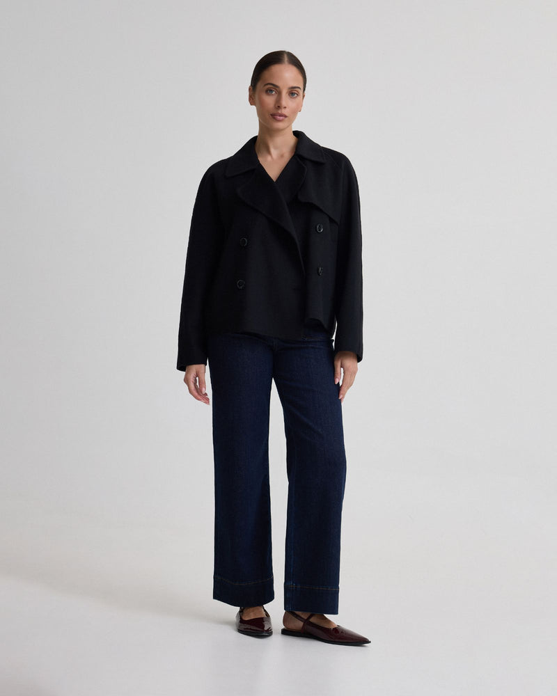 Daisy Wool Crop Trench Jacket WOMENS SUITS JKTS COATS