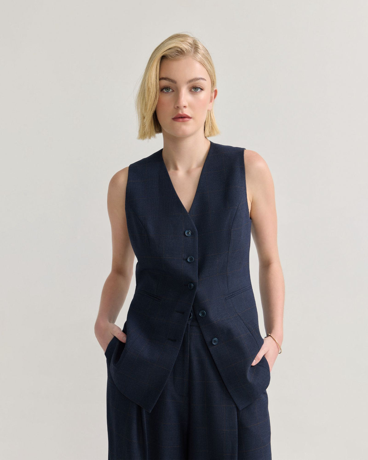 Alice Checked Waistcoat WOMENS SUITS JKTS COATS