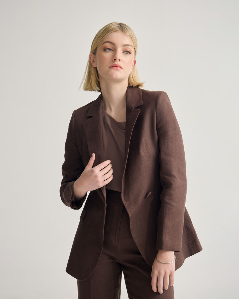 Raffi Linen Blazer WOMENS SUITS JKTS COATS