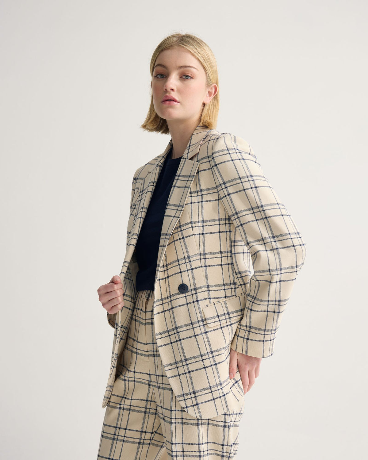Raffi Checked Suit Jacket WOMENS SUITS JKTS COATS
